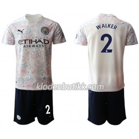 Manchester City Kyle Walker 2 Barn Tredjedraktsett 2020-2021 Kortermet (+ Korte bukser)